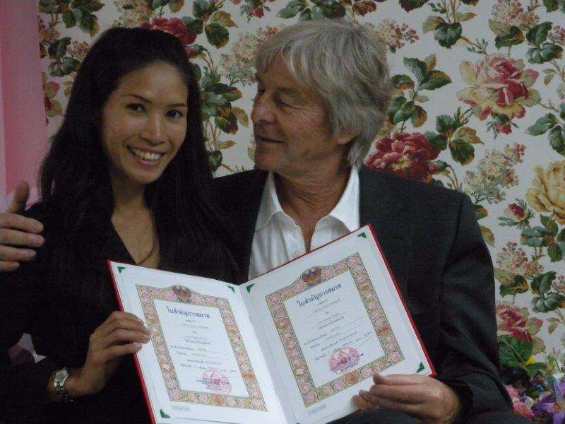 Hello,<br>First I would like to thank to Thaikisses.<br><br>We get married on 9. November 2012.<br><br>We are happy together. <br><br>Now, we are living in Swiss, we have our own company.<br><br>In the...